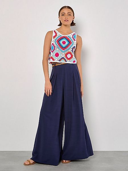 Apricot Crop-Top Diamond Crochet Crop Weste in Cop-Länge günstig online kaufen