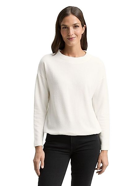 TOM TAILOR Sweatshirt mit Kordelzug am Saum günstig online kaufen