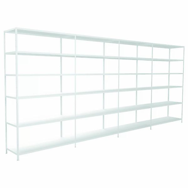 Schulte Steck-Grund-/Anbauregale 230 cm x 400 cm x 50 cm Weiß günstig online kaufen