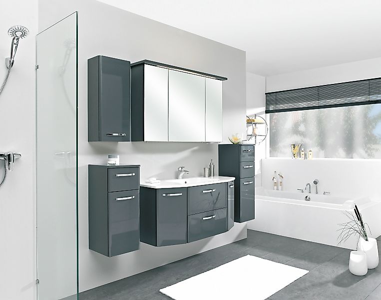 Saphir Badmöbel-Set »Quickset 327 5-teilig, Waschplatz und LED-Spiegelschra günstig online kaufen