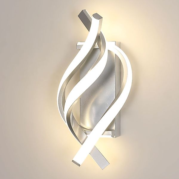 Goeco LED Wandleuchte Twist,19W Aluminiumleuchte,für Flur,Garten,Innenhof, günstig online kaufen