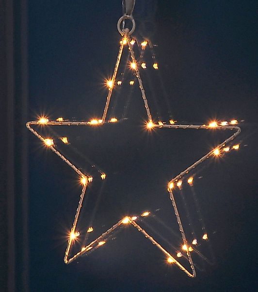 Spetebo Hängedekoration LED Fenster Silhouette Stern günstig online kaufen