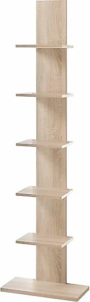 BEGA OFFICE Bücherregal »Wall«, mit 6 Abstellflächen, 50x180 cm günstig online kaufen
