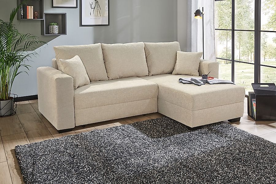 Jockenhöfer Gruppe Ecksofa »Elmau, L-Form, Breite 235cm«, inkl. Bettfunktio günstig online kaufen