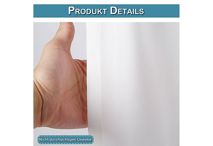 Rosnek Türvorhang Vorhang für französische Tür Blickdicht, French Türvorhan günstig online kaufen