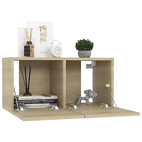 VidaXL 7-tlg. TV-Schrank-Set Sonoma-Eiche Holzwerkstoff  Modell 1 günstig online kaufen