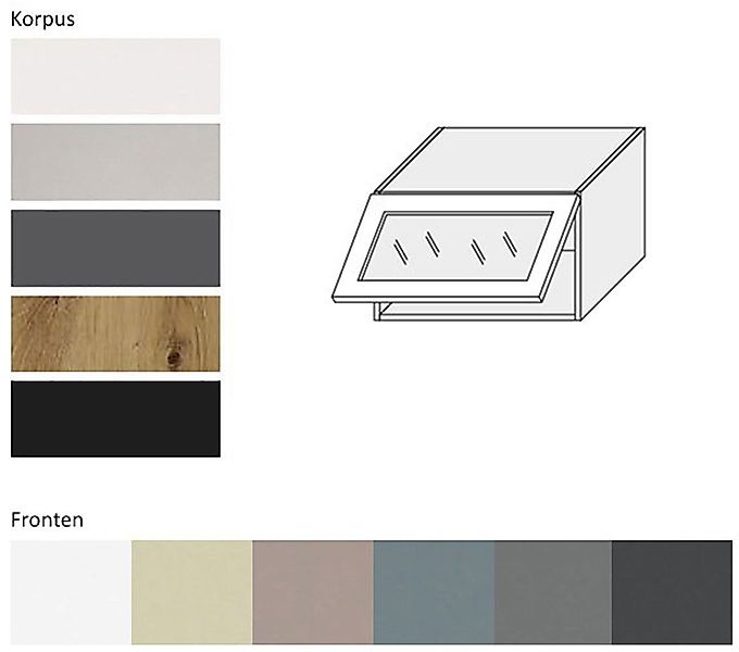 Feldmann-Wohnen Klapphängeschrank Kvantum (1-türig, 1 Fach, günstig online kaufen