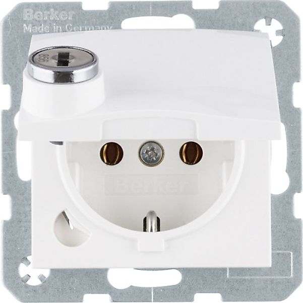 Berker SCHUKO-Steckdose polarweiß glänzend 47638989 - 47638989 günstig online kaufen