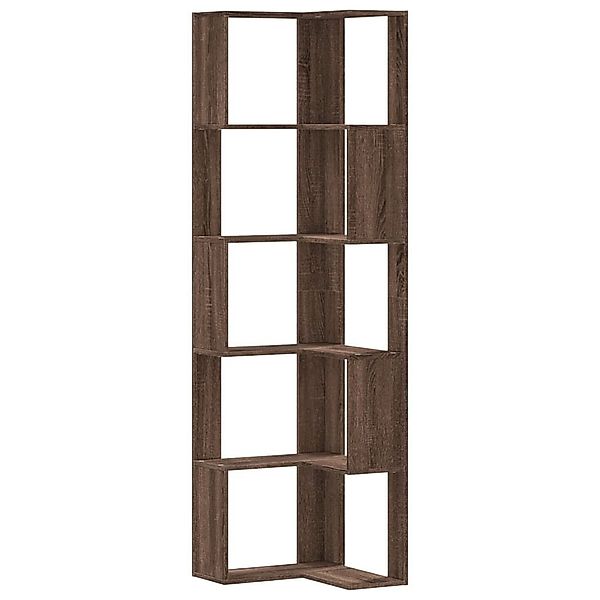 vidaXL Bücherregal Eck-Bücherregal 5 Böden Eichen-Optik günstig online kaufen