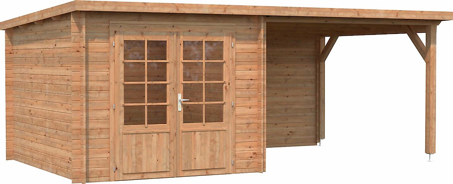 Palmako Gartenhaus "Ella" 6,9+8,2 m², mit Anbaudach günstig online kaufen