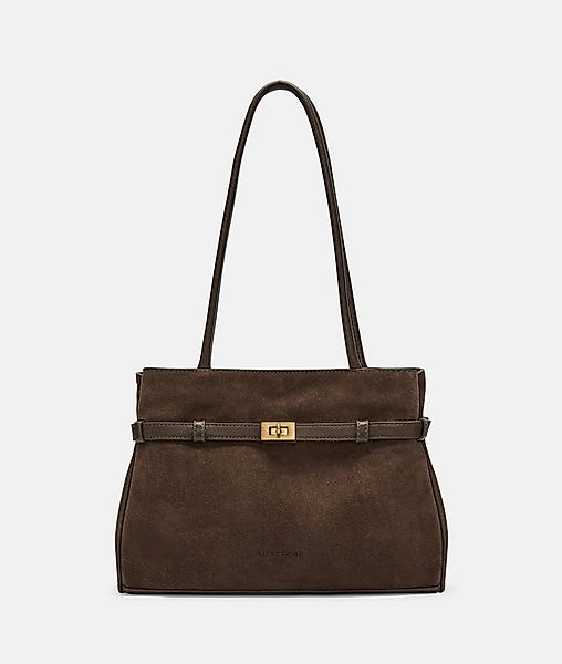 Liebeskind Berlin Schultertasche Satchel, Handliche Tasche aus Veloursleder günstig online kaufen