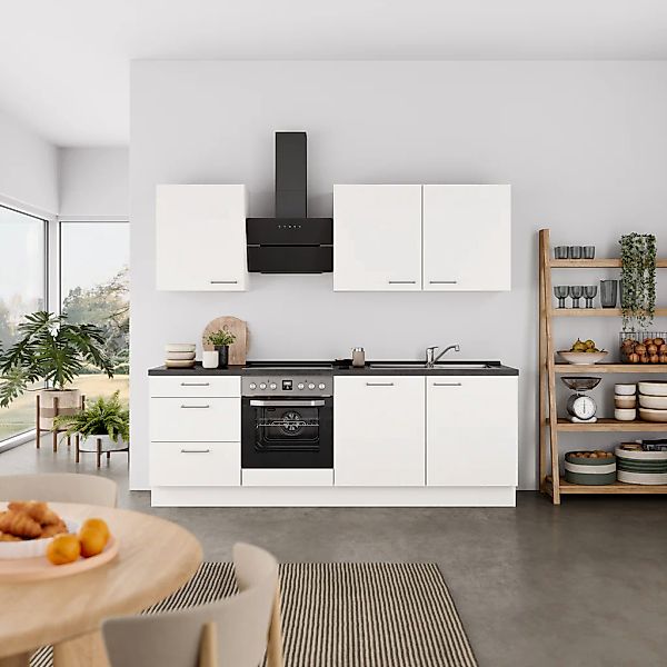 nobilia® Küchenzeile »"Laser II", Ausrichtung wählbar, Breite 240 cm« vormo günstig online kaufen