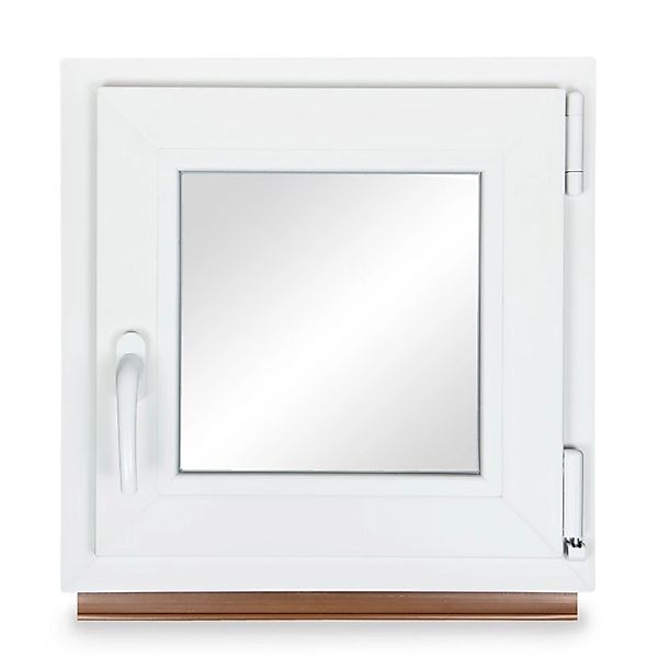Neruli Kellerfenster Kunststoff Weiß Dreh-Kipp 50x50 cm BxH DIN Rechts 2 -F günstig online kaufen