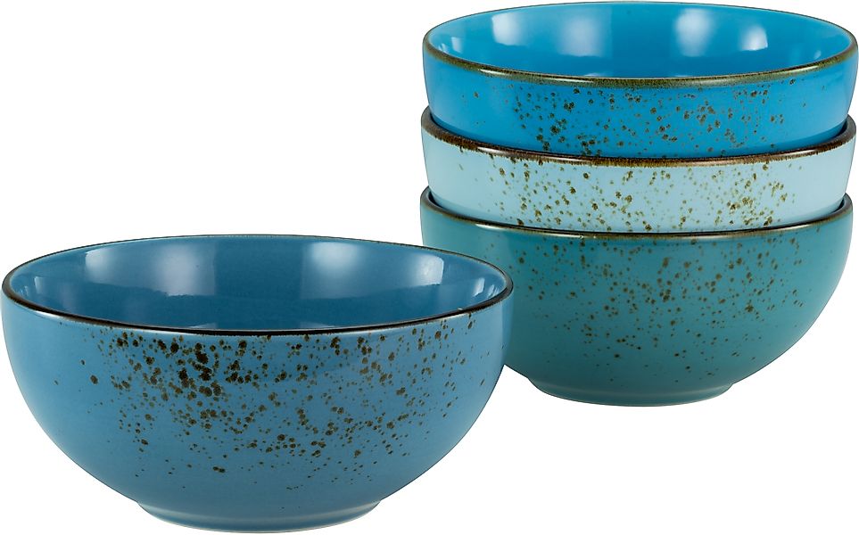 CreaTable Müslischale »NATURE COLLECTION«, 4 tlg., aus Steinzeug, Salatscha günstig online kaufen