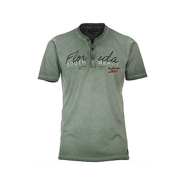 CASAMODA Rundhalsshirt Poloshirt kurzarm ’für Herren in grün’ (1-tlg., kein günstig online kaufen