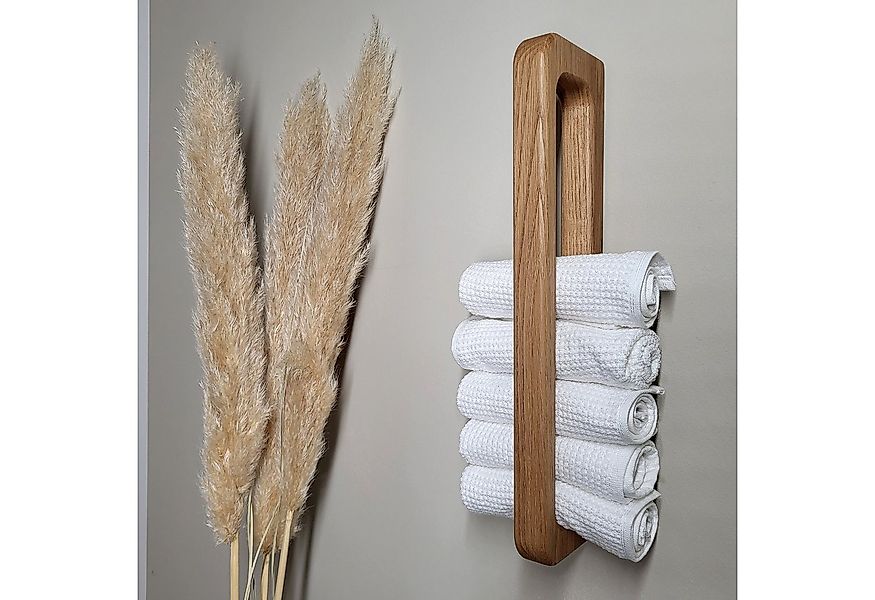 ScandiHooks Handtuchhalter Handtuchhalter aus massivem Eichenholz günstig online kaufen