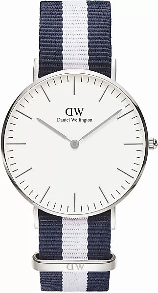 Daniel Wellington Classic Glasgow Silver 36mm DW00100047 Armbanduhr günstig online kaufen