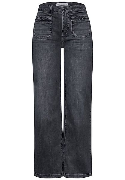 STREET ONE Bequeme Jeans STREET ONE / Da.Jeans / Style Wide Leg,hw,grey günstig online kaufen