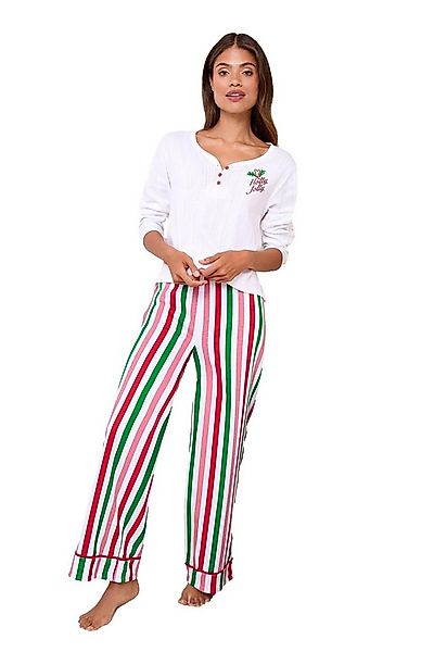 LIPSY Pyjama Lipsy Pointelle-Pyjama Weihnachten (2 tlg) günstig online kaufen