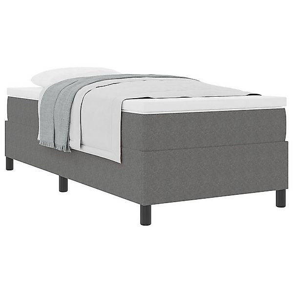 vidaXL Bett Boxspringbett mit Matratze Hellgrau 80x200 cm Cordura-Stoff (1- günstig online kaufen