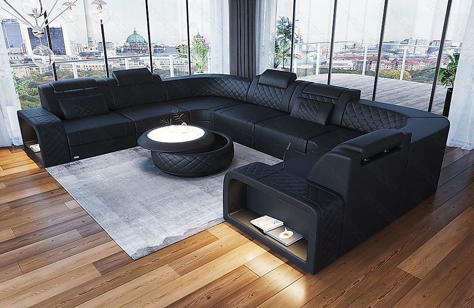 Sofa Dreams Wohnlandschaft Ledersofa Foggia U günstig online kaufen