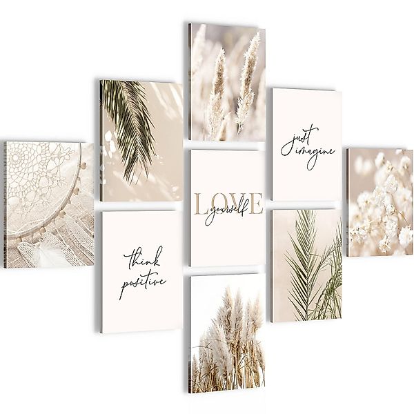 Novart Wandbild Wandbilder Wohnzimmer Boho Natur günstig online kaufen