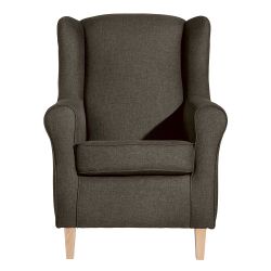 Ohrensessel optional mit Hocker in Beigegrau 49 cm Sitzhöhe günstig online kaufen