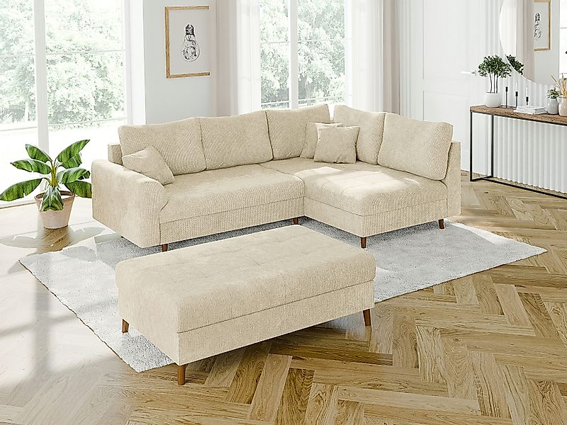 S-Style Möbel Ecksofa mit Schlaffunktion und günstig online kaufen