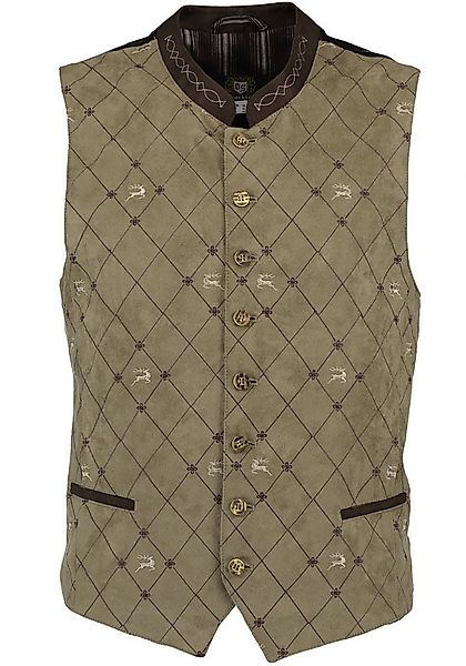 OS Trachten Trachtenweste Iluri Herren Weste mit Allover-Stickerei günstig online kaufen