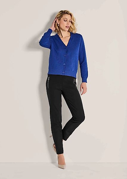 MADELEINE Stoffhose "Schlupfhose Schmale Stretchhose mit Zier-Zipper" günstig online kaufen