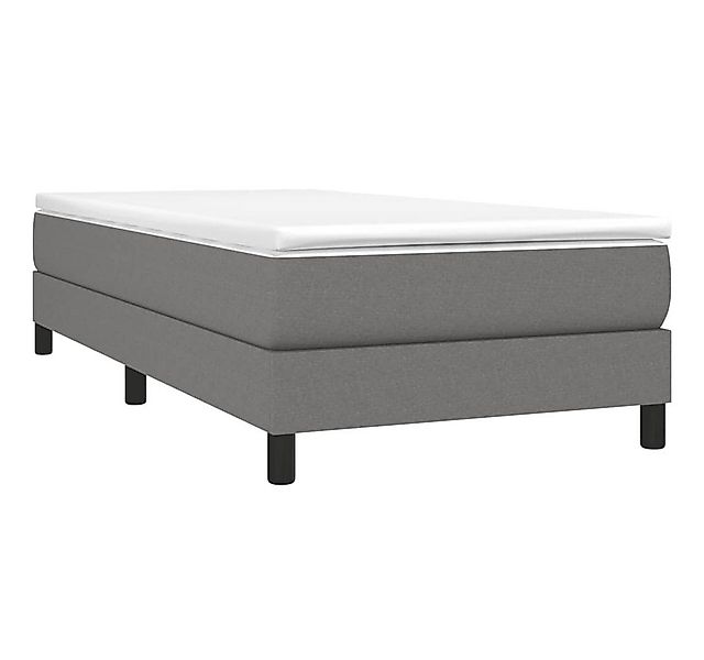 furnicato Bett Boxspringbettgestell Dunkelgrau 90x200 cm Stoff (1-tlg) günstig online kaufen