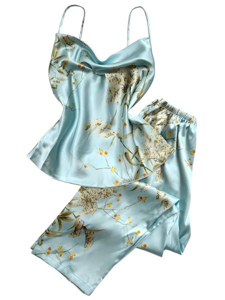 Elegant Love Capri-Pyjama Schlafanzug-Set mit elegantem günstig online kaufen