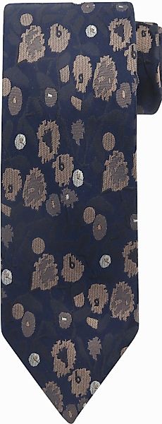 Suitable Krawatte Seide Druck Navy - günstig online kaufen
