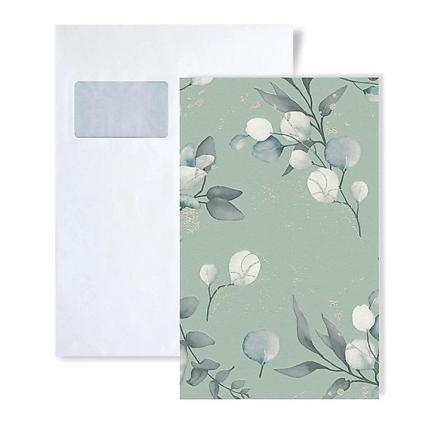 PROFHOME 1 MUSTERSTÜCK S-397687-GU DIN A4 MUSTER der Floralen Tapete günstig online kaufen