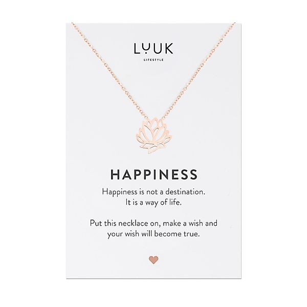 LUUK LIFESTYLE Kette mit Anhänger Lotusblüte, günstig online kaufen