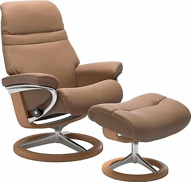 Stressless® Relaxsessel »Sunrise« Relaxsessel mit Hocker, mit Signature Bas günstig online kaufen