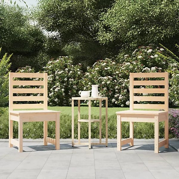 Vidaxl Gartenstühle 2 Stk. 40,5x48x91,5 Cm Massivholz Kiefer günstig online kaufen