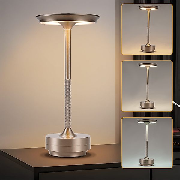 Nettlife LED Tischleuchte Tischlampe Kabellos Nachttischlampe günstig online kaufen