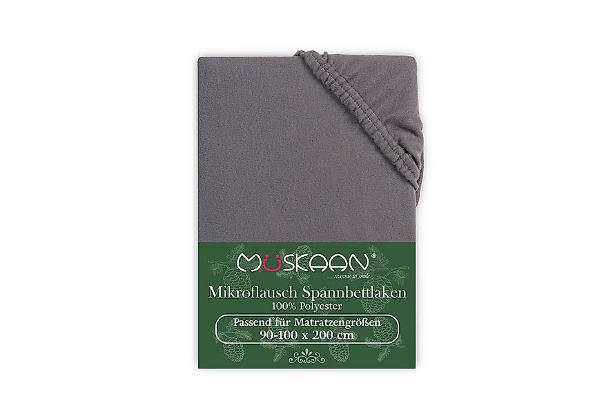Müskaan Spannbettlaken Spannbetttuch Bettlaken Winter Flausch Warm Leintuch günstig online kaufen