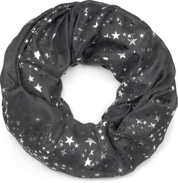 styleBREAKER Loop Loop Schal mit Metallic günstig online kaufen