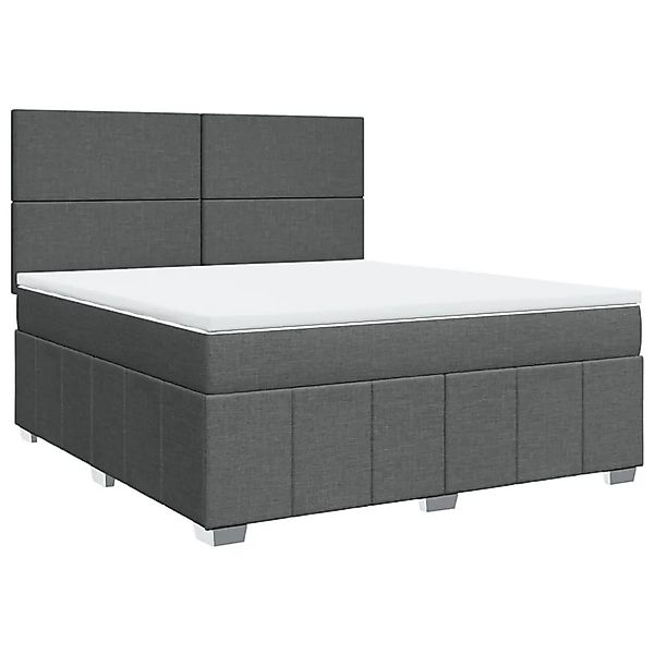 vidaXL Boxspringbett mit Matratze Dunkelgrau 180x200 cm Stoff 3291741 günstig online kaufen