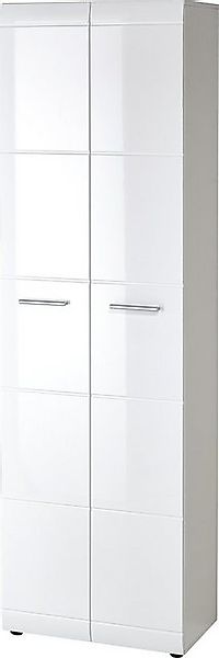 freiraum Garderobenschrank 402 (BxHxT: 59x197x37 cm) in weiss mit 2 Türen u günstig online kaufen