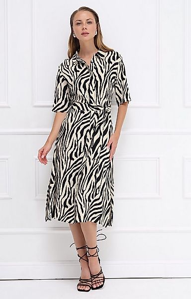 Passioni Hemdblusenkleid mit Zebra-Print günstig online kaufen