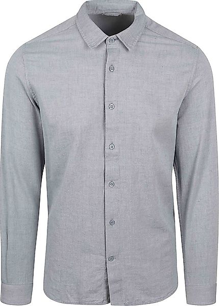 KnowledgeCotton Apparel Hemd Vintage Indigo - Größe M günstig online kaufen