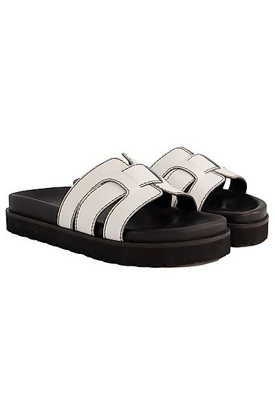 Studio Untold Pantolette echtes Leder Flechtriemen Sandalette günstig online kaufen
