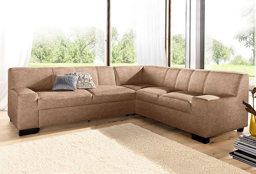 DOMO collection Ecksofa Norma, moderne Armlehnen, günstig online kaufen