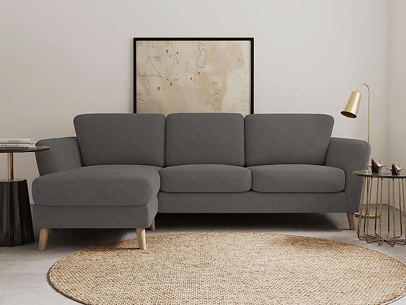 Home affaire Ecksofa "MARSEILLE (242/152cm),L-Form, Rec. rechts/links", Mas günstig online kaufen