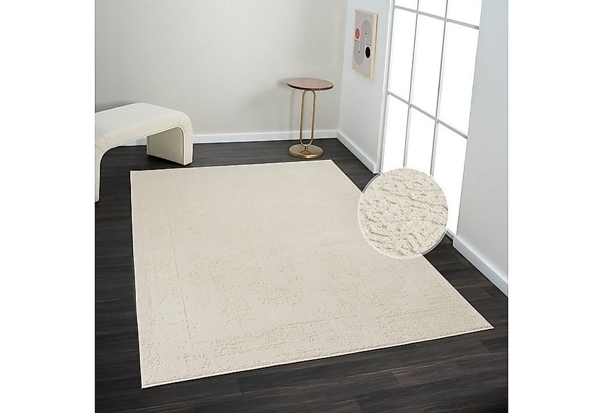 my home Teppich Hamsa, rechteckig, Höhe: 9 mm, dezenter Glanz, Schrumpf-Gar günstig online kaufen