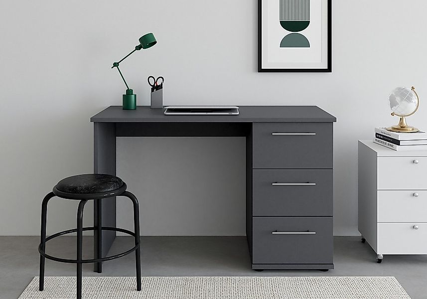 VOGL Möbelfabrik Schreibtisch Tobi, optional mit Tastaturauszug, mit 3 Schu günstig online kaufen