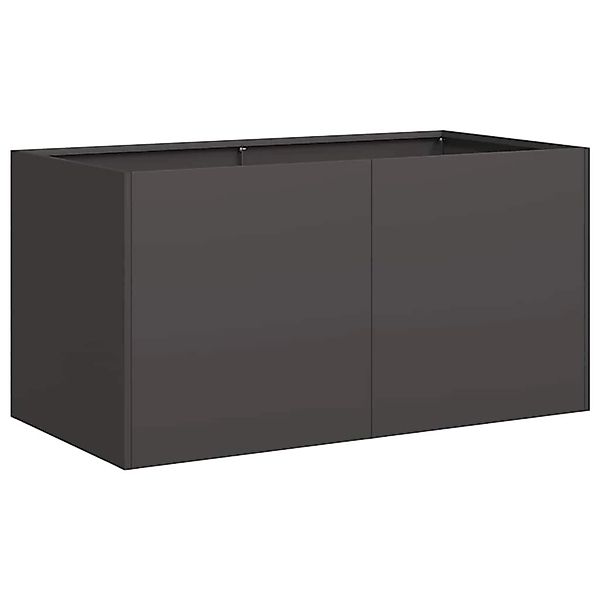 vidaXL Pflanzkübel Schwarz 80x40x40 cm Kaltgewalzter Stahl 860668 günstig online kaufen